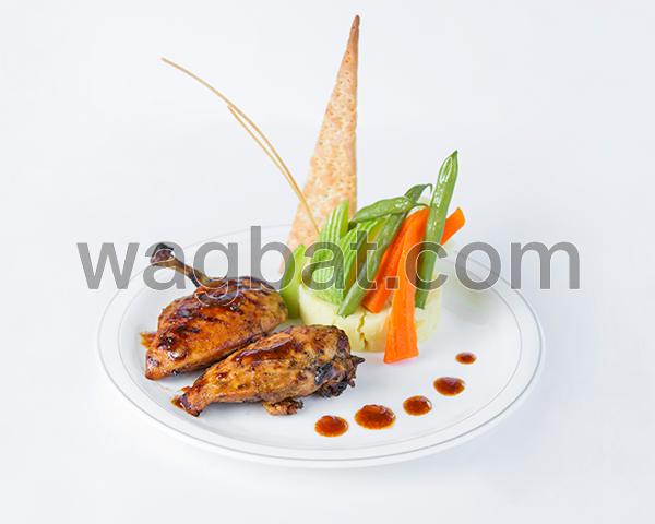 دجاج محمر مع بطاط وحمص