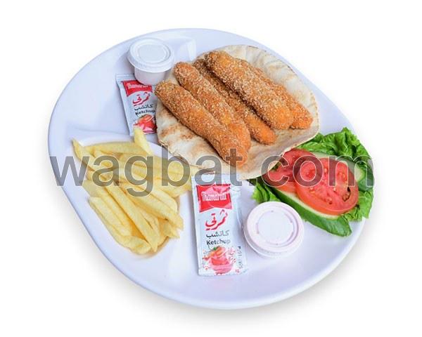 طبق اصابع دجاج