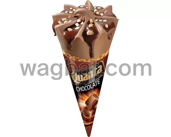 ايسكريم كوانتا القمع الذهبي بالشوكولا 120 ملي