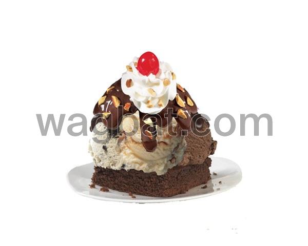 كيك براوني صاندي