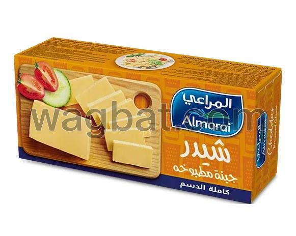 جبنة المراعي تشيدر قطع كاملة الدسم 454 جم