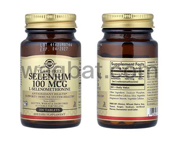 سولغار‏, سيلينيوم، 100 مكجم