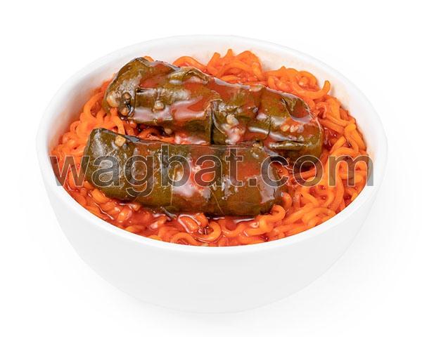 اندومي مع ورق عنب