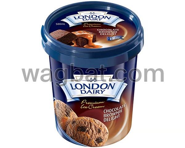 ايسكريم لندن دايري برميم بروني شوكولاتة 500 ملي