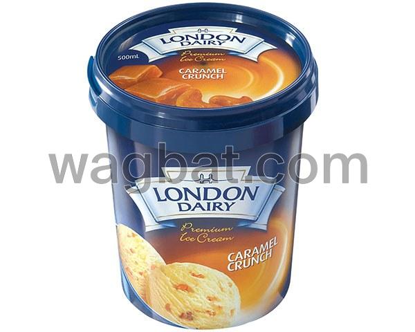 ايسكريم لندن دايري كراميل كرنش 500 ملي