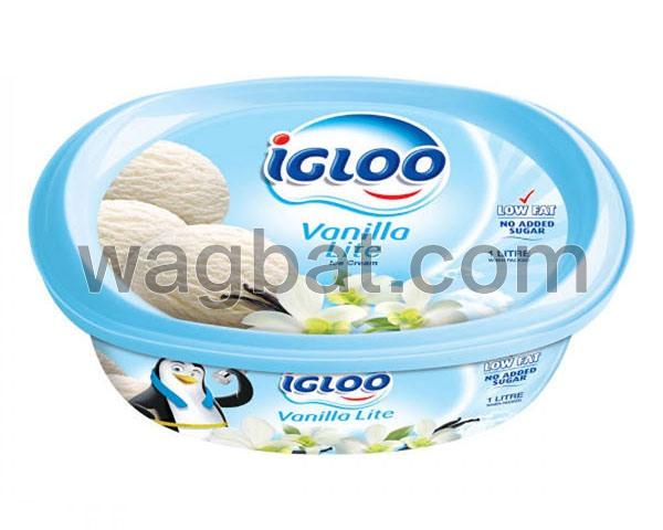 ايسكريم اجلو فانيلا لايت 1 لتر