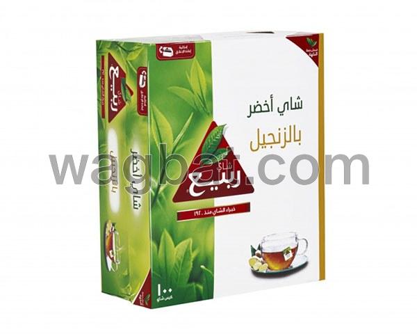 شاي الربيع اخضر بالزنجبيل صغير 1.6 جرام