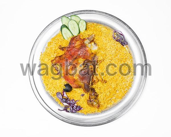 لحم مندي مع الرز